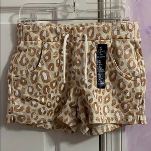 Leopard print shorts